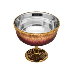 Verre à vin élégant en acier inoxydable, gobelet moderne en métal argenté - Product Image 3