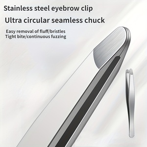 Professional Round Tip Eyebrow Tweezer Precision Hair Removal <b>Tool</b> <b>Safe</b> Grip Design for Smooth Facial Grooming - Product Image 6