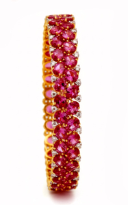 Bracelet classique en filigrane d'argent pour femmes avec accents de diamants, bijoux de mariage - Product Image 3