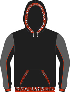เสื้อฮู้ดดี้ผู้ชายแบบขายส่ง ผ้าโพลีเอสเตอร์ฟลีซ ซิป Y2K น้ำหนัก 220 กรัม สีบล็อกกิ้ง สำหรับฤดูหนาว - Product Image 4