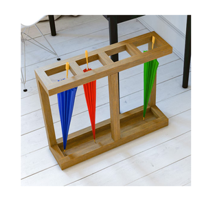 Support à parapluies en bois d'acacia, fournisseur en gros d'artisanat, support à bâtons de marche et à parapluies de designer antique en bois d'acacia - Product Image 3