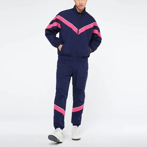 Mens <b>Two</b> <b>Pieces</b> Jogger Tracksuit Windbreaker <b>Mesh</b> Lined Jogging Suit GYM <b>Set</b> Windbreaker Nylon Track Pants and Jacket <b>Set</b> - Product Image 1