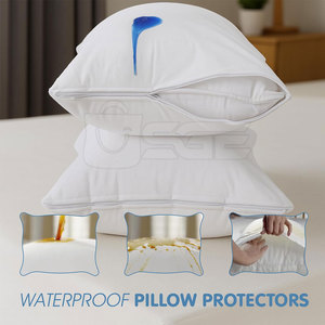 Protector de Almohada Rectangular Liso de Fábrica al por Mayor, Reutilizable, Duradero, Impermeable, con Cierre de Cremallera Seguro, para Hogar y Hotel - Product Image 3