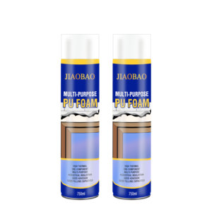 Colle insonorisante en <span class=keywords><strong>mousse</strong></span> PU Jiaobao <span class=keywords><strong>pour</strong></span> le remplissage des cavités des portes et des fenêtres, approuvée MSDS REACH - Product Image 4