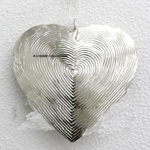 Nouvelle conception de boîte décorative murale en métal en forme de cœur, couleur argent, pour la maison et Noël, faite à la main - Product Image 1