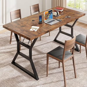 Wooden Top Vintage Design Rectanglur Dining <b>Tables</b> Top Royal <b>Iron</b> <b>iron</b> Base Dining <b>Table</b> 6 Seater Metal Dining <b>Table</b> - Product Image 5
