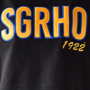 Sudadera Corta con Cuello Redondo SG Rho, Sudadera Negra de la Hermandad Sigma Gamma Rho, Top Informal de Moda para Mujer, Bordado Personalizado Griego - Product Image 6