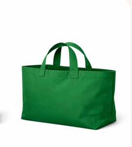 Sac fourre-tout personnalisé avec logo imprimé, réutilisable pour les courses, sac de transport quotidien, sac de plage en toile de coton robuste, ouvert - Product Image 2