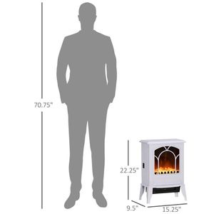 Chimenea Eléctrica Moderna con Efecto de Llama LED, Pantalla de Vidrio y Metal Integrada, para Hogar y Hotel, Disponible con Enchufe Tipo AU/US - Product Image 3