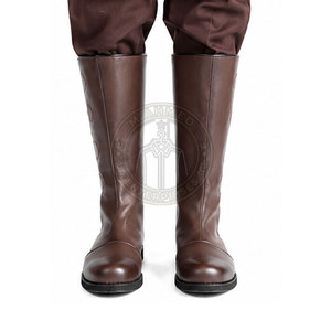 Botas Medievales Cómodas, Botas Medievales de Primera Calidad, Artesanía de Calidad para Disfraces Históricos y Eventos - Product Image 5