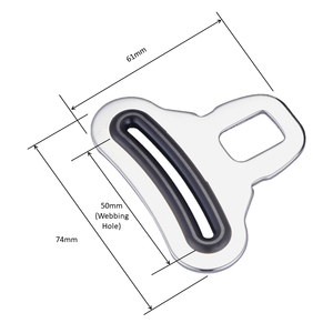 Boucle de ceinture de sécurité en acier robuste, homologuée pour sangles de 38 mm, applications de sécurisation de cargaisons et industrielles - Product Image 3