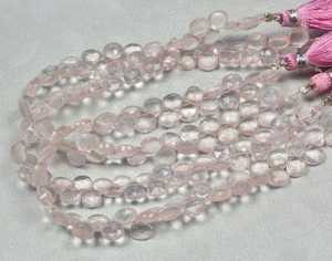 Perles facettées en forme de cœur en quartz rose naturel, pierres précieuses roses pour la fabrication de bijoux, vente en gros, fournisseur en vrac, exportation mondiale B2B - Product Image 2
