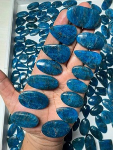 Apatite bleue naturelle en vrac, prix de gros, lot de cabochons d'apatite naturelle pour la fabrication de bijoux - Product Image 1