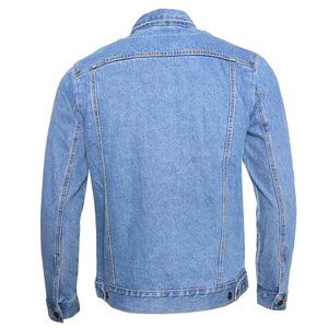 Custom Denim Jacket for Men, Vintage Washed Cotton, Heavyweight Streetwear, Custom Logo, Wholesale & OEM Manufacturer - Product Image 4