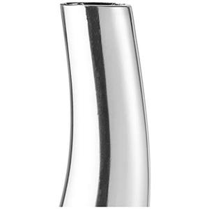 Zig Zag Shape Silver Metal Tall <b>Slim</b> Vase For Office <b>Desk</b> Styling Adds Elegance And A Contemporary Look To Your Workspace - Product Image 3