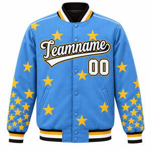 Veste varsity réversible coupe-vent brodée pour homme, grande taille, en mélange polyester/coton, style streetwear, manteau d'hiver - Product Image 1