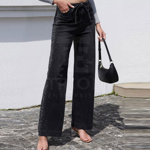 Casual Look Women Rhinestone <b>Pant</b> Premium Quality Latest Style Women Rhinestone <b>Pant</b> For Best Online Sale - Product Image 6