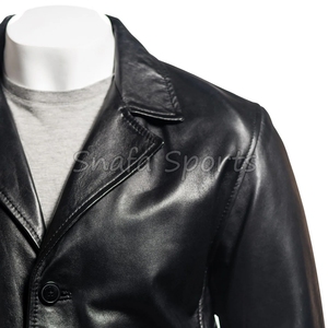 Chaqueta de Piel de Oveja para Hombre, de Moda, Acabado de Primera Calidad, Resistente al Agua y al Viento - Product Image 3