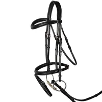 Équipement d'équitation en cuir véritable marron pour dressage, vente en gros, prix de gros