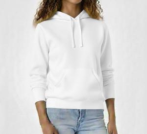 Sudadera con Capucha Rosa para Mujer, Color Sólido, Corte Regular, con Bolsillos, 100% Algodón Tejido, Transpirable, para Otoño - Product Image 3