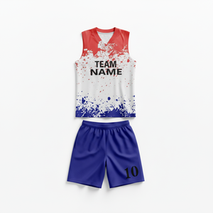 Custom Breathable Plus Size Summer Basketball Uniform Reversible High Quality Team Wear basketball Jersey and Short Set - Product Image 5