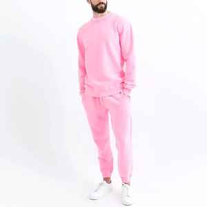 Conjunto deportivo de 2 piezas para hombre, con cuello redondo, para entrenamiento y correr, cortavientos, colores sólidos sencillos. - Product Image 5