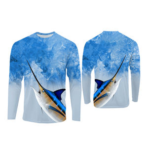 Camisetas de Pesca de Secado Rápido con Estampado Personalizado al Por Mayor a Precio de Fábrica, Manga Larga, Protección UPF/SPF Anti-UV para Deportes al Aire Libre - Product Image 4