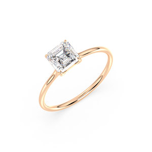 Bagues de fiançailles pour femmes REYES, dernier design, argent sterling 925, plaqué or 14 carats, rhodié, moissanite certifiée GRA, bijoux fins. - Product Image 1