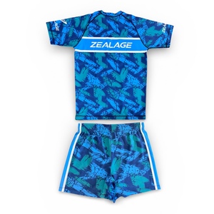 Ensemble de rashguards BJJ sans gi personnalisés, shorts de grappling MMA sans gi, impression par sublimation, fabriqué au Pakistan - Product Image 2