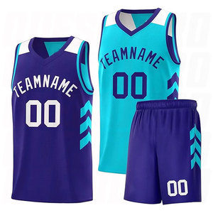 Uniformes de basketball personnalisés OEM 100% polyester, fabriqués en usine, respirants, de haute qualité, unisexes, pour adultes, vêtements de sport d'équipe personnalisés - Product Image 1