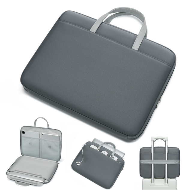 TW-106    180°open-close Zipper Pocket Laptop Bag Soft Fleece Inner Lining AndAccessory Mesh Pocket