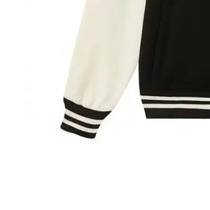 Most Demanded Design Men Varsity <b>Jacket</b> Cartoon Patchwork Hooded 100% Wool Streetwear Anti-Wrinkle Full Sleeves Latest Fabric - Product Image 4