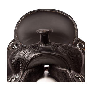 Selle d'équitation de plaisir Western de qualité supérieure en cuir Selle de cheval Western Selle d'équitation de sentier de plaisir faite à la main en vrac - Product Image 6