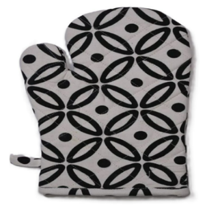 100% Organic Cotton Classic Oven Mitts Customized Printed Pattern Heat-Resistant Washable Dishwasher Safe Eco-Friendly - Product Image 5
