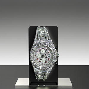 Reloj de Lujo Victoriano con Diamante Moissanite de 50.50 CT, para Hombre y Mujer, Caja de Acero, Puntero Digital Ronda, Resistente al Agua 10 Bar - Product Image 1