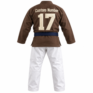 Uniforme de Artes Marciales BJJ para Adultos con Logotipo Bordado Personalizado y Chaqueta de Entrenamiento Estilo Envolvente Personalizada, Traje de Jitsu - Product Image 3