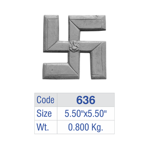 Emblema de Aluminio para Barandilla Lord Ganesha, Placa de Hierro Fundido con Motivo de Divinidad Cuadrada para Valla Espiritual de Lujo para Villa - Product Image 6