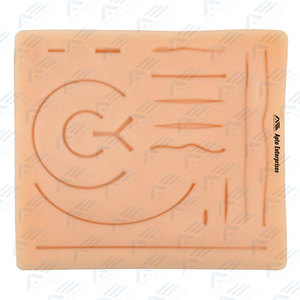 Kit de práctica de sutura Juego completo Estudiante de medicina Almohadilla de piel de silicona realista Hilos de sutura Herramientas quirúrgicas azules Instrumento médico - Product Image 6