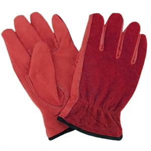High Quality Cowhide Grain & Split Smooth Leather Driving <b>Gloves</b> Adjustable Heat Resistant Industrial Work Protection Use - Product Image 3