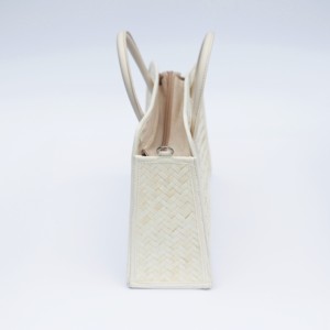Bolso de Mano Tipo Satchel de Moda Casual Bohemia para Mujer, Transpirable, de Alta Calidad, Tejido a Mano con Hojas de Palma, para Vacaciones - Product Image 3