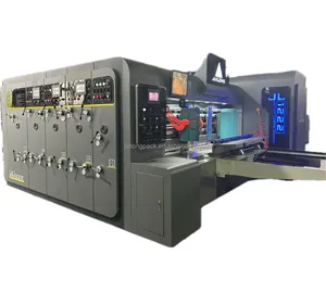 Precio de fábrica completamente automático de alta velocidad de cartón caja de alimentos impresión ranura impresora troquelado máquina ranuradora