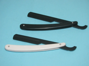 Rasoirs professionnels turcs en acier inoxydable, vente en gros, logo personnalisé, rasoir de barbier à lame unique remplaçable, plastique - Product Image 3