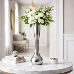 Luxury Aesthetic Coastal Hammered Iron Eco-Friendly Flower <b>Vase</b> Premium Decorative Accent Bulk Export Manufacturer - Product Image 1