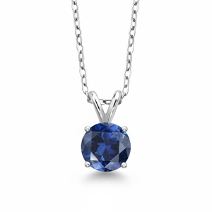 Pendentif classique de luxe Tanya Gems certifié en argent 925 avec zircone cubique, serti clos, fermoir boucle, bijoux unisexe pour usage quotidien - Product Image 3