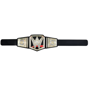 Cinturón de Campeonato WWE con Correa Negra, Diseño Dorado y Detalles de Diamantes, Título Personalizable para Fanáticos - Product Image 1
