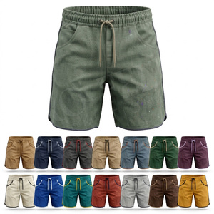 Shorts décontractés athlétiques en coton de haute qualité avec cordon de serrage, respirants, à séchage rapide, pour l'été, la gym, la course et l'entraînement, confortables - Product Image 1