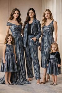 Foil Printed Micro Velvet <b>Fabric</b> Metallic Liquid Memory Crush Pattern Decorative Luxury Textile Apparel Dress Girls <b>Medium</b> - Product Image 3