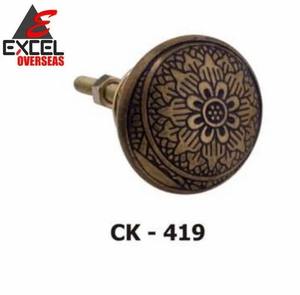 Excel Overseas - Manija de Bola para Puerta de Gabinete, Diseño Moderno en Latón, para Mano Derecha, Modelo CK-403, Garantía de 5 Años, Fácil Instalación, Puerta Estándar - Product Image 2