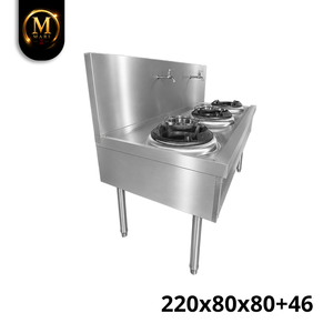 Estufa de gas triple de alta calidad para wok, de uso comercial, para cocinas industriales y restaurantes de gran escala, de proveedor malayo. - Product Image 2