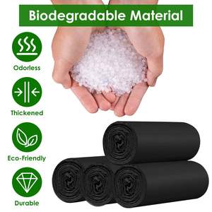 4 Rotoli di Sacchi per Rifiuti Usa e Getta Inodori da 5,3 Galloni, Sacchi Neri Resistenti alle Perdite, Cestino Portatile per la Casa - Product Image 1